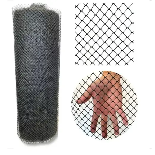 Tela Plastica Preta 1M ou 1,5M para Proteção - Multiuso - Tela de Proteção Gatos, Jardinagem, Passarinhos.