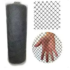 Tela Plastica Preta 1M ou 1,5M para Proteção - Multiuso - Tela de Proteção Gatos, Jardinagem, Passarinhos.