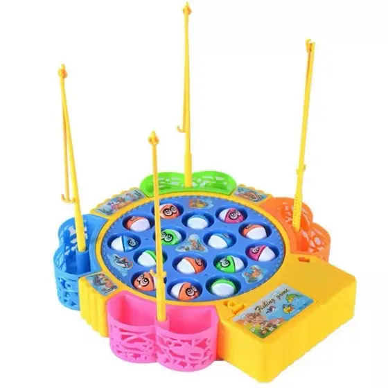 Brinquedo de pescaria elétrico educacional para crianças