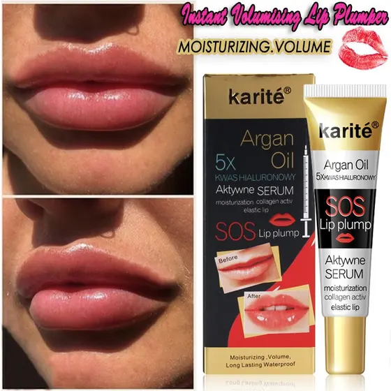 Kiss Beauty Plum Lip Serum Soro De Ameixa De Beleza Volumizante Instantâneo Lábios Hidratantes Reduzem Os