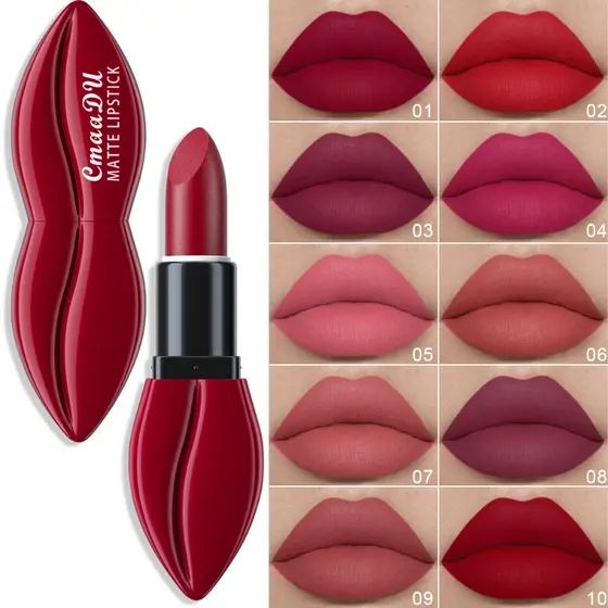 10 Batom De Veludo Colorido Mate À Prova D'água Brilho Labial De Longa Duração Donn't Stick