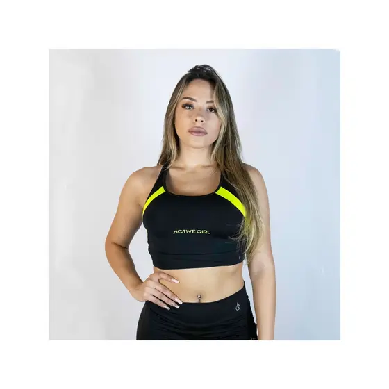 Top fitness Suplex com detalhes de tule
