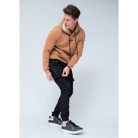 Calca Jogger Sarja com Bolsos Cargo
