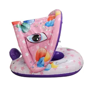 Boia Inflável 3D Jacaré Menina Com Assento e Apoio - Certificado Inmetro