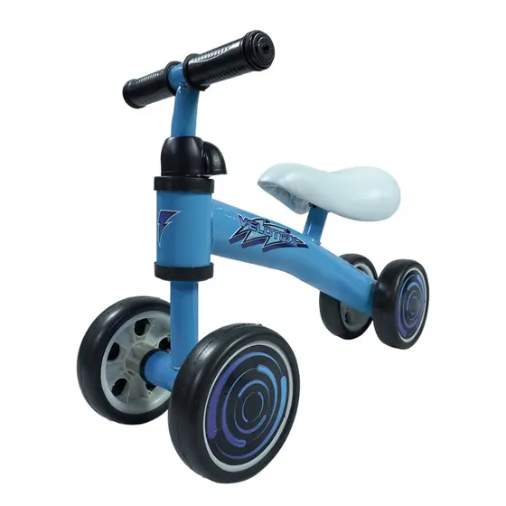 Bicicleta de Equilíbrio Velotrix | 4 Rodas De Eva | Guidão Direcionável | Banco Estofado | Quadro de Aço | QUEEN SHOP