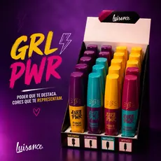 Máscara de Cílios GRL PWR Luisance Volume Alongamento Definição Preto Intenso Original