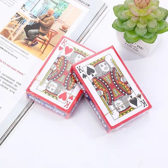 5  KitBaralho de Cartas de Papel 54 Cartas Jogos em Família Diversão