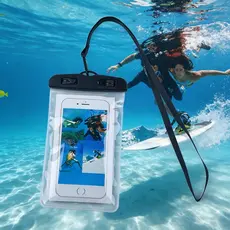 1/2/5 Unidades Capa Bolsa Prova Dágua Impermeável Celular Transparente Universal Promoção