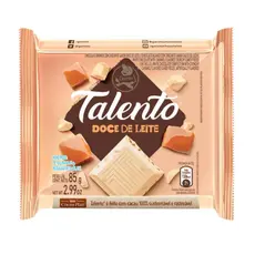 Chocolate Branco Doce De Leite Talento 85gr Garoto