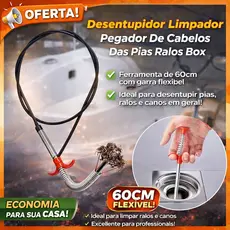 Desentupidor Limpador Pegador Garras Para Pias Ralos Canos