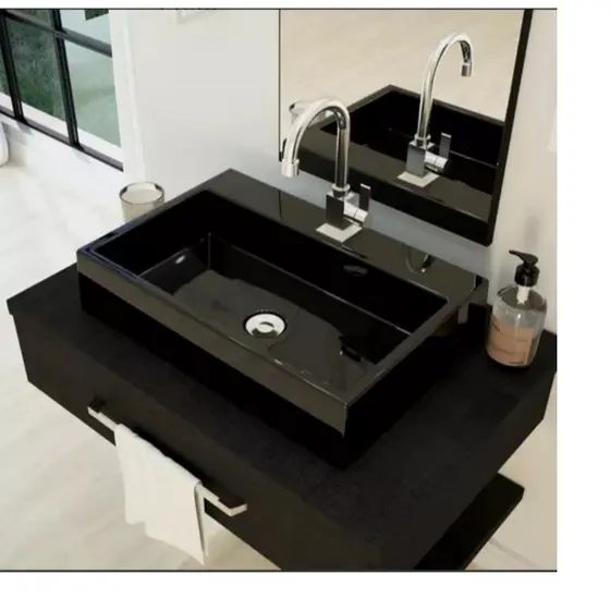 Cuba De Apoio Sobrepor Retangular 44x34 Banheiro Lavabo De Plástico