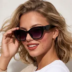 Óculos de Sol Valencia Gatinho Armação Premium Modelo Vintage Clássico Blogueira uv400 Feminino