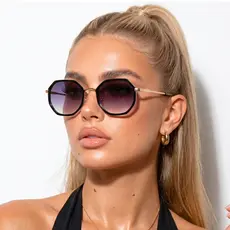 Óculos de Sol Tokyo Octagonal Premium Blogueira Clássico Vintage Moda Luxo Tendencia uv400 Feminino