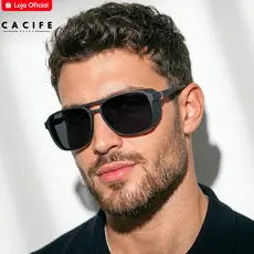 Óculos de Sol Leblon Quadrado Soldador Premium Alok Steampunk Retrô uv400 Feminino Masculino
