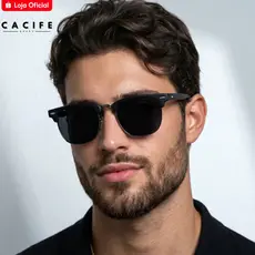 Óculos de Sol Lyon Preto Fosco Premium Steampunk uv400 Masculino Feminino Unissex - Cacife Brand