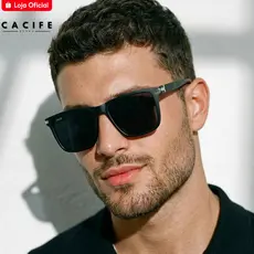 Óculos de Sol Malta Preto Fosco Quadrado Esportivo Premium Flexível uv400 Feminino Masculino
