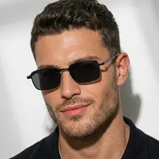 Óculos de Sol Retangular Premium Tendencia Fino Classico Vintage Retro uv400 Masculino Feminino