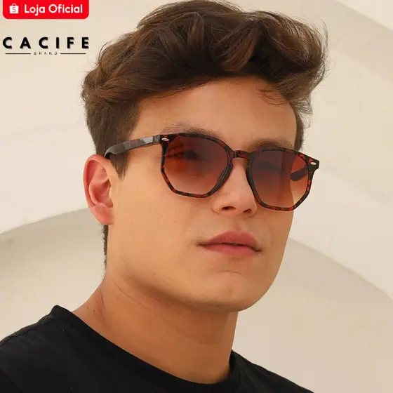 Oculos de Sol Tartaruga Hexagonal Premium Original Classico Tendencia uv400 Masculino Feminino