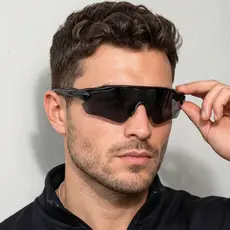 Óculos de Sol Race Preto Fosco Baixa Esportivo Pace Premium Polarizado Corrida Básico uv400 Feminino