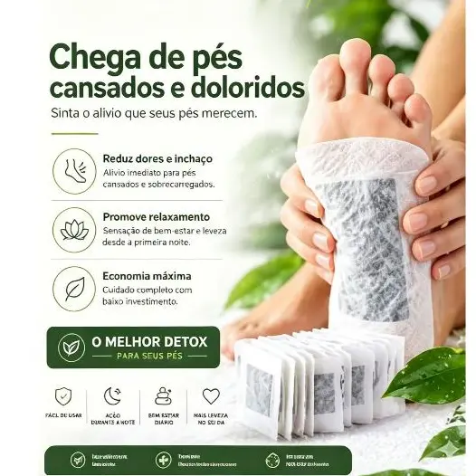 Kit ate 50 Almofada kino para o Pé Para Alívio da Tensão Descanso Antiestresse