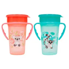 Copo de Transição Infantil Treinamento para Bebê Buba 300ml Com Alça Removível