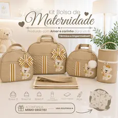 Bolsa Maternidade Kit 5 Peças para Bebê Menino/Menina, Mala Feminina/Masculina com Mochila