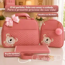Kit Bolsa Maternidade 2 Feminino/Masculino com Mochila 2 em 1