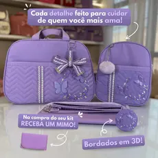 Kit Mala Maternidade Menina Borboleta para Menina