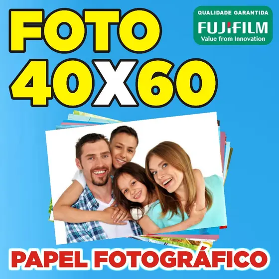 Impressão / Revelação 60x40 Cm Papel Fotográfico Fujifilm