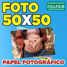 Impressão / Revelação de Foto e Poster 50x50 Cm Papel Fotográfico Fujifilm