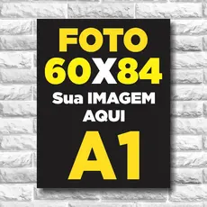 Impressão Pôster Cartaz A1 - 60x84cm - Suas Artes Papel Fotográfico Fotos e Imagens para Quadros
