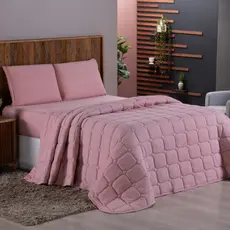 Colcha Cobre leito De Malha Queen 100% Algodão Matelado Dupla Face Macio
