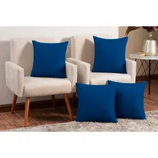 Kit 4 Capas De Almofada Decorativas 45cm x 45cm Sofá Sala Matelasse Com Zíper