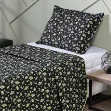 Cobre Leito Solteiro Estampado 180 Fios 02 Peças Menino Menina