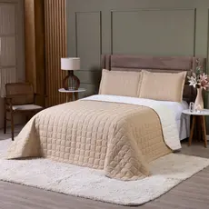 Cobre Leito Queen Dupla Face 600 Fios Egípcio Conforto e Elegância Máxima
