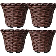 Kit  Vasos para Plantas Azaléia Decorativo Fibra Sintética