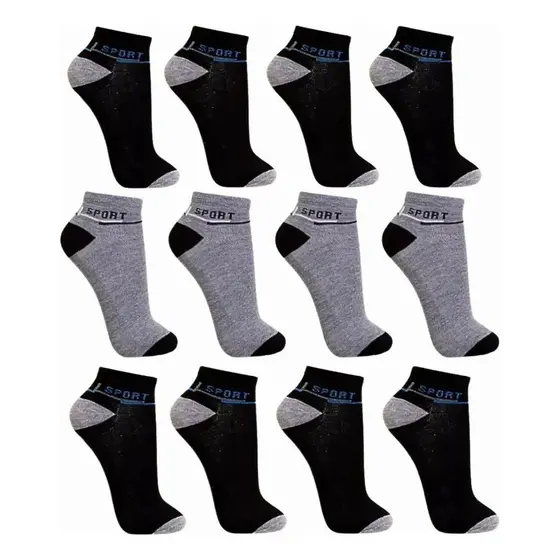 Kit 6 e 12 Pares Meias Masculina Casuais Cano Curto Soquete