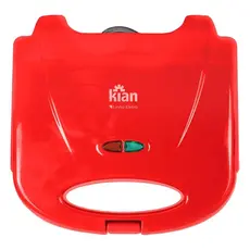 Sanduicheira Grill Antiaderente 2 em 1 750W Kian Vermelha 127v