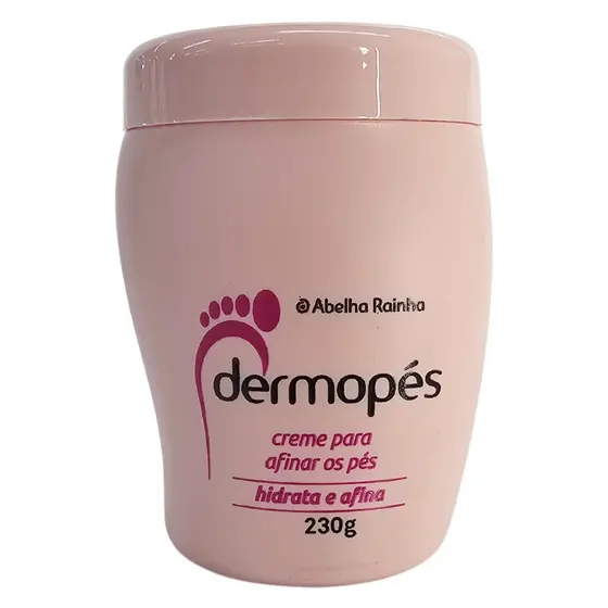 Creme Para Afinar Os Pés Hidrata e Afina Dermopés Abelha Rainha 230g