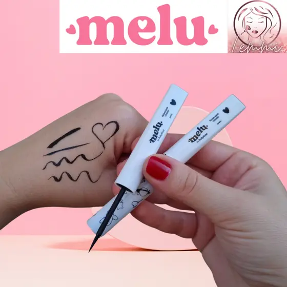 Delineador Líquido Preto Melu - Ruby Rose Ponta Fina