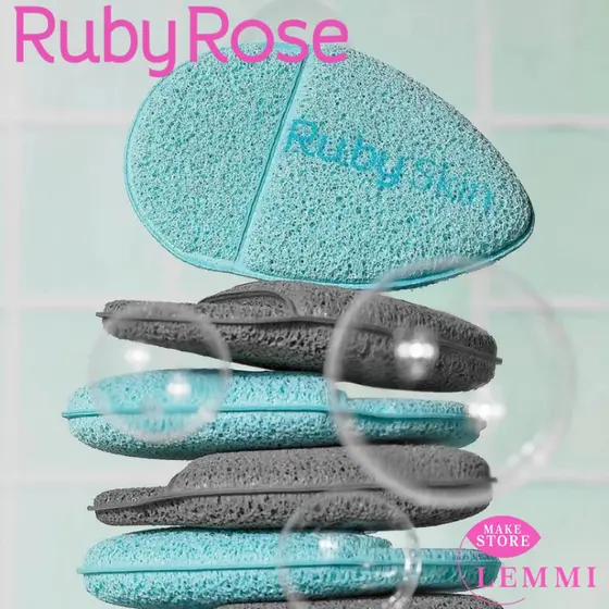 Esponja Esfoliante Facial e Corporal Clean Girl Ruby Rose