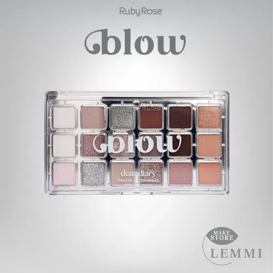 Paleta de Sombras Dear Diary linha Blow - Ruby Rose