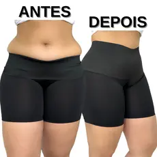 KIT 2 Cinta Short Anágua Segunda Pele Redutora De Medida Modeladora Feminino Alta Compressão Reduz Medidas