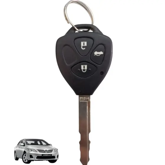 Chave ignicao transponter chip toyota corolla 2010 2011 2012