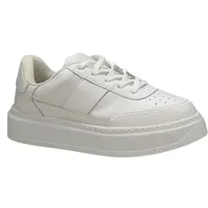 Tênis Couro Feminino Cival Shoes Branco