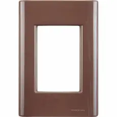 PLACA TRAMONTINA 3 POSTOS 4X2 GIZ CAFE