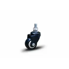 ROD.PRETO 1.5/8 GIR. C/ESPIGA RODA BP C/ROL.ESF - PRETO (650