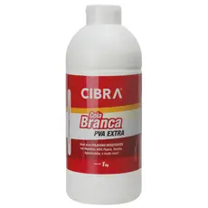 Cola Branca Pva Extra 1kg Incolor Cibra Alta Resistência