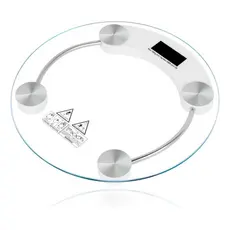Balança Corporal Digital Vidro Peso Até 180kg Transparente Bateria Tipo 3v