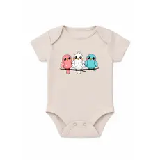 Body Para Bebês Estampa CUTE Passarinhos 100% Algodão